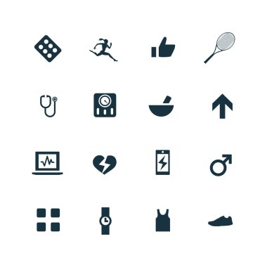 Fitness Icons set
