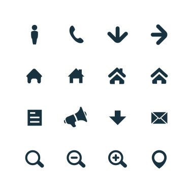 UI anahat için Web ve mobil Icons set