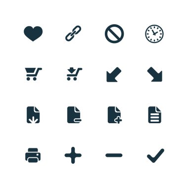 UI anahat için Web ve mobil Icons set