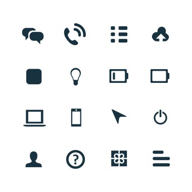 UI anahat için Web ve mobil Icons set