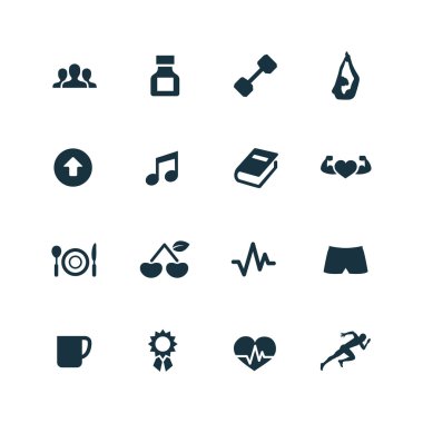Fitness Icons set