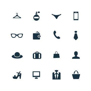 Aksesuar simge kümesi