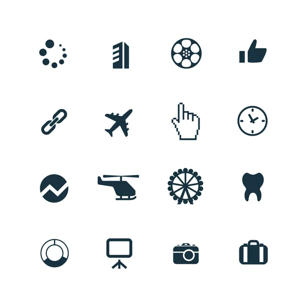 B2B icons set — Stock Vector