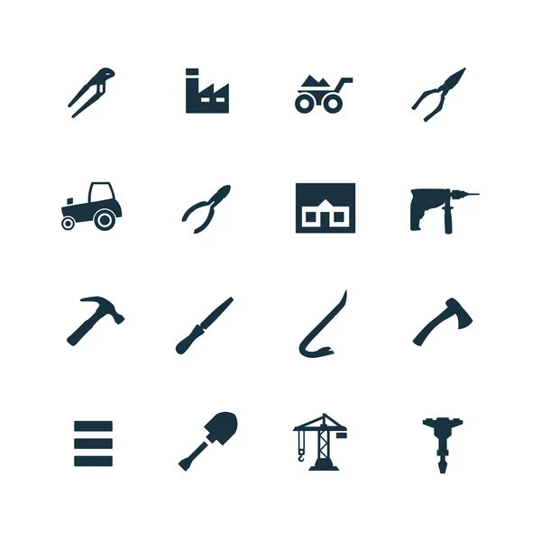 Construction icons set — Stock Vector