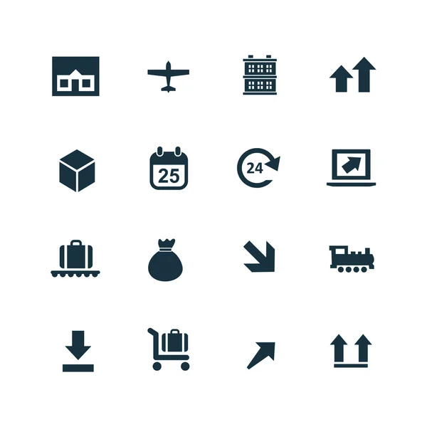 Conjunto de ícones de entrega —  Vetores de Stock