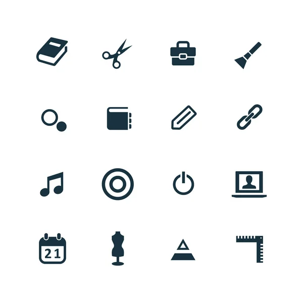 Art, design icons set — Stock Vector
