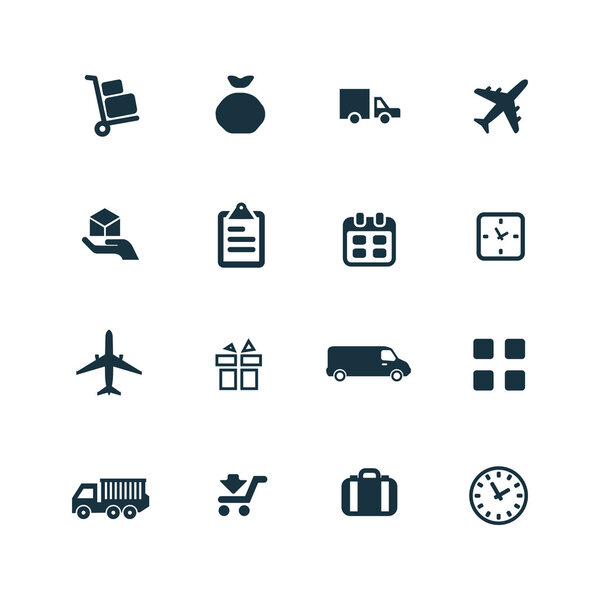 delivery icons set