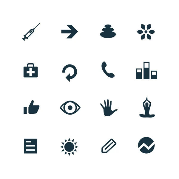 Fitness icons set — Stockvector