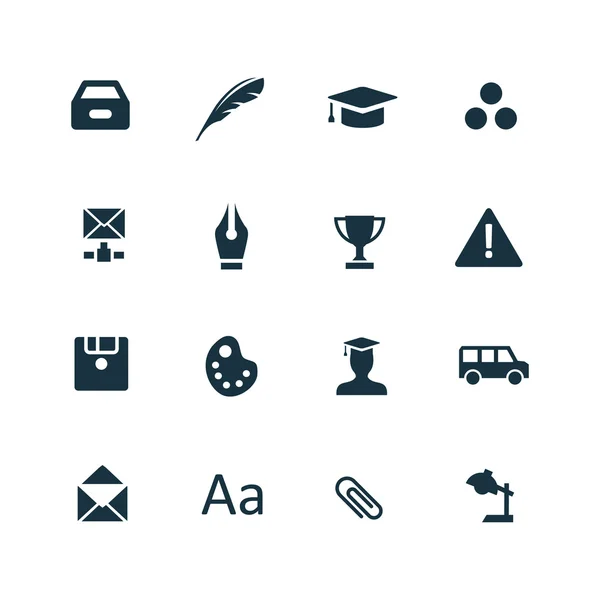 Education icons se — Stock Vector