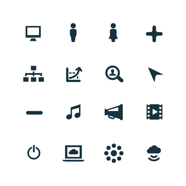 набор икон в социальных сетях