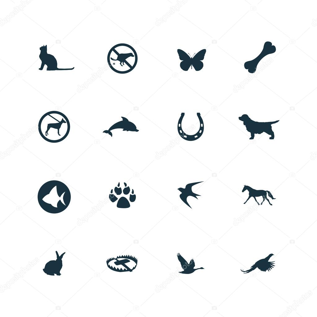 set of animals, pets icons