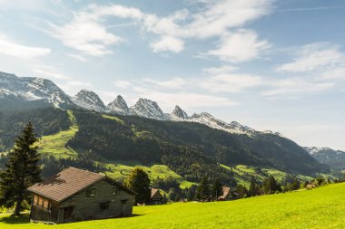 Toggenburg manzaralı Churfirsten, St. Gallen Kantonu, İsviçre