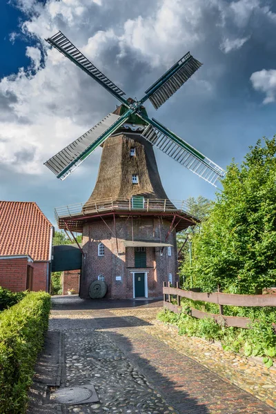 Jemgum East Frisia Germany June 2019 Historic Windmill East Frisia —  Fotos de Stock