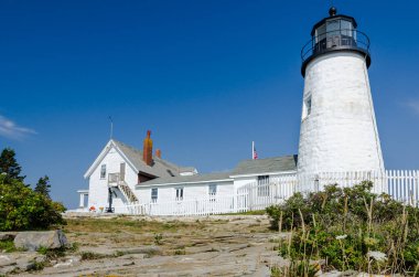 Pemaquid Point Light, Bristol, Maine, New England, ABD, Kuzey Amerika