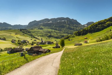 Appenzell Alplerindeki Schwende köyü, Canton Appenzell Innerrhoden, İsviçre
