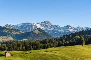 Saentis tepeli Alpstein dağları, Appenzell Kantonu Ausserrhoden, İsviçre