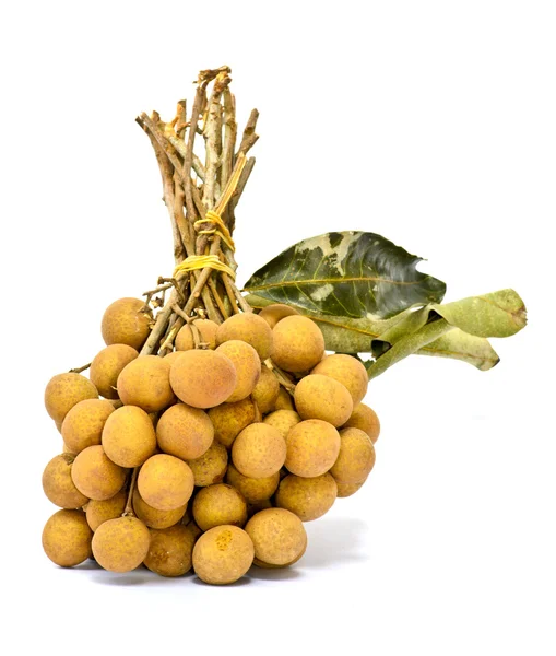 Longan fruit isolated on white background — Stock Photo, Image