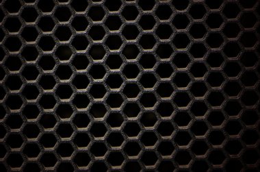 altıgen, bal tarak siyah paslanmaz çelik kafes 