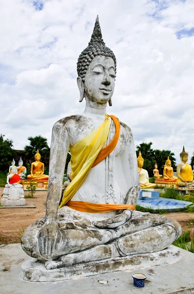 Buddha statue in temple at Supanburi, Thailand — Stock Photo, Image