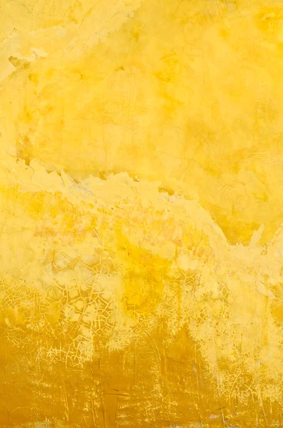 Yellow grunge wall for texture background — Stock Photo, Image