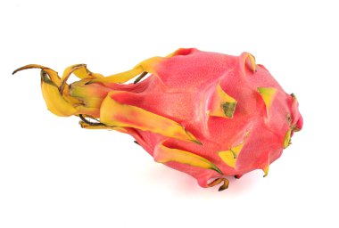 Beyaz arkaplanda Ejder Meyvesi izole