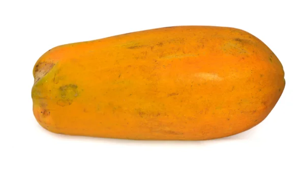 Papaya auf weißem Hintergrund — Stockfoto