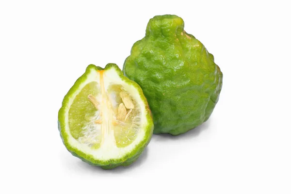 Kaffer lime på vit bakgrund — Stockfoto