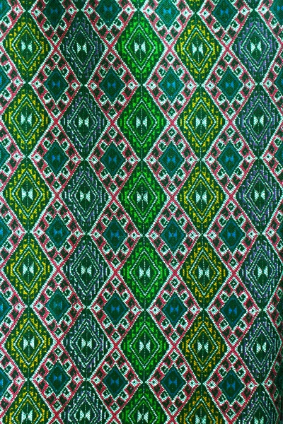 Pattern of thai hand made fabric background — Stock Photo, Image