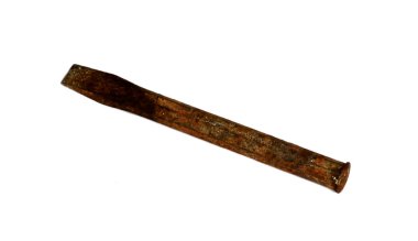 Beyaz bir arka plan üzerinde eski keski