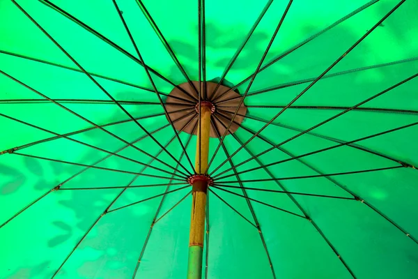 Grüner Regenschirm — Stockfoto