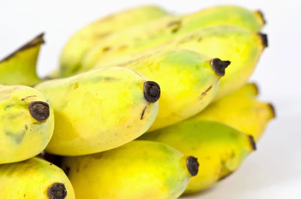 Banana coltivata isolata su fondo bianco — Foto Stock