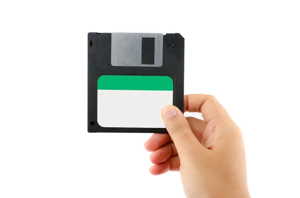 Floppy disk  in Female Hand — Stock Photo, Image