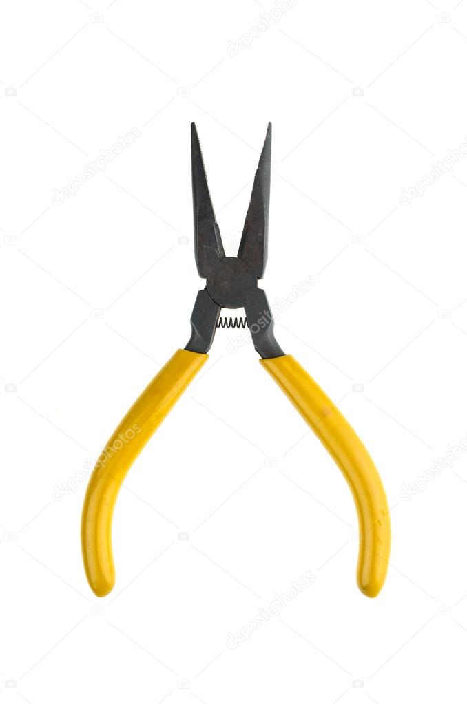 Old yellow Pliers