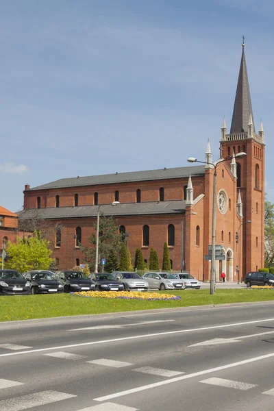 Polsko, horní Slezsko, Gliwice, kostel svatého Barbara — Stock fotografie