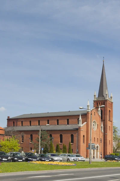 Polen, övre Schlesien, Gliwice, St Barbara kyrka — Stockfoto