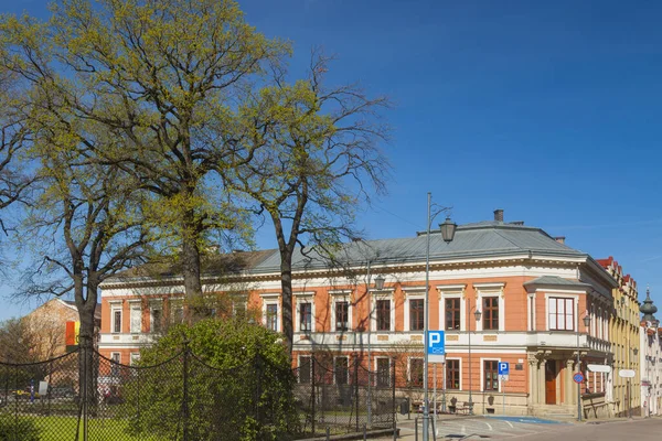 Polônia Malopolska Wadowice Slowackiego Street Luz Tarde Primavera — Fotografia de Stock