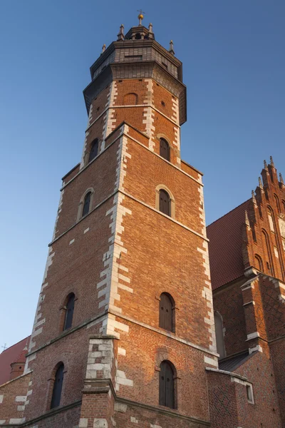 Polsko, Krakov, Kazimierz, zvonice a západním konci Corpus C — Stock fotografie