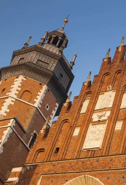 Polsko, Krakov, Kazimierz, zvonice a západním konci Corpus C — Stock fotografie
