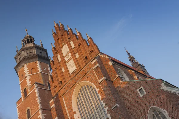 Polen, Krakau, Kazimierz, Glockenturm und Westende des Korpus c — Stockfoto