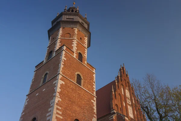 Polonia, Krakow, Kazimierz, West End of Corpus Christi Gothic C —  Fotos de Stock