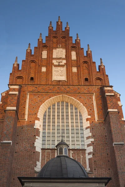 Polónia, Cracóvia, Kazimierz, West End of Corpus Christi Gothic C — Fotografia de Stock