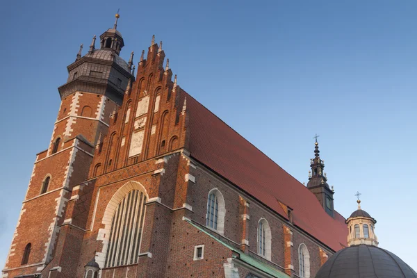 Polonia, Krakow, Kazimierz, West End of Corpus Christi Gothic C — Foto de Stock