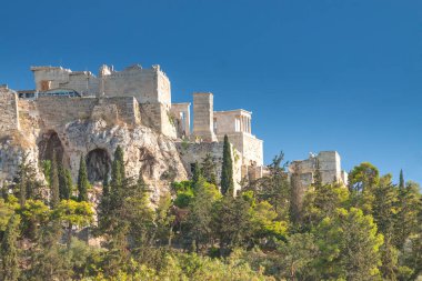 Yunanistan, Atina ve Akropolis Antik Agora 'da öğleden sonra görüldü, 