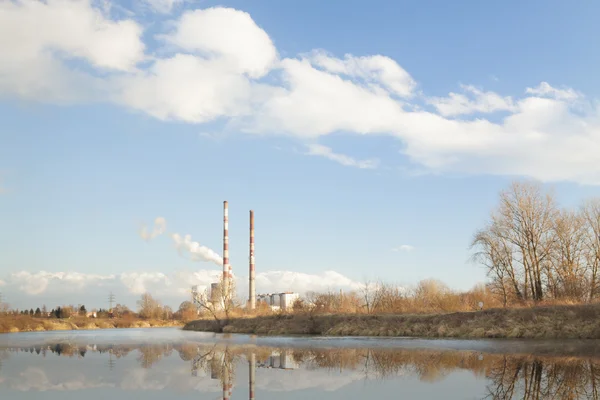 Poland, Krakow, cogeneration plant — Stock Photo, Image