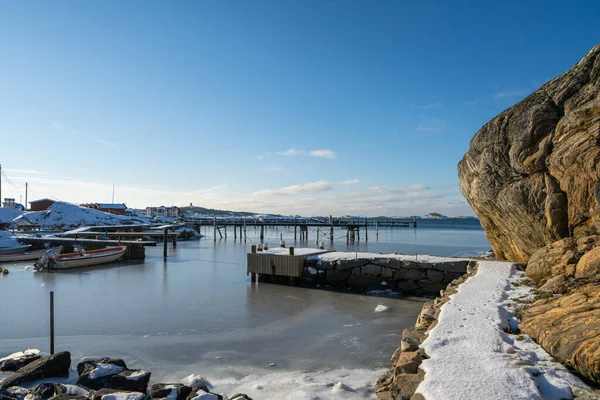 Branno Zimě Tento Ostrov Součástí Jižního Goteborg Souostroví — Stock fotografie