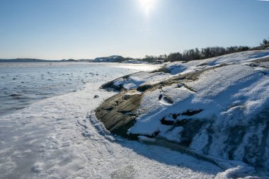 Vrango kışın, bu ada Güney Göteborg Takımadası 'nın bir parçasıdır.