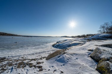 Vrango kışın, bu ada Güney Göteborg Takımadası 'nın bir parçasıdır.