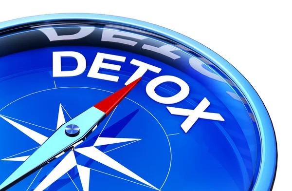 Rendering of a detox compass — Stock Photo, Image