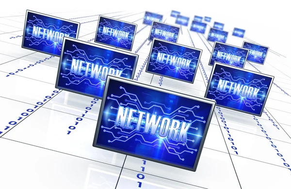 Computer netwerk concept — Stockfoto