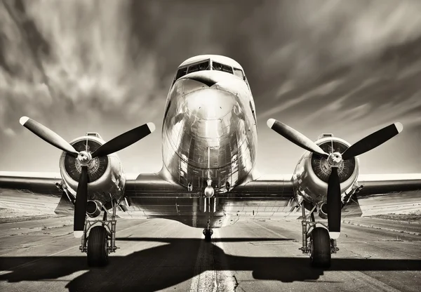 Imagen de un avión de época — Foto de Stock